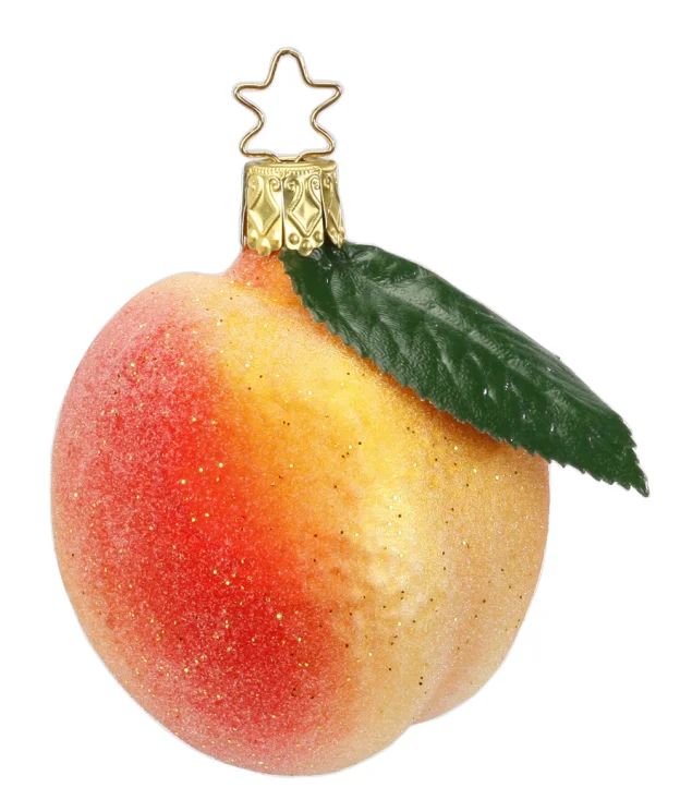 Peach Ornament by Inge Glas of Germany