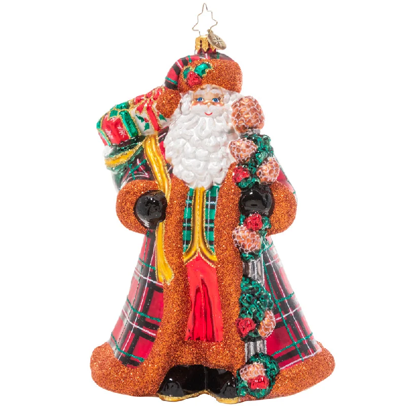 Perfectly Plaid Santa