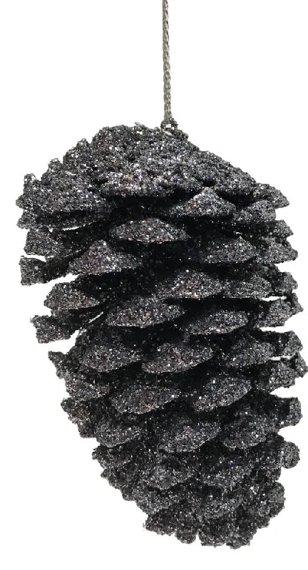 Pinecone Ornament Black by Ino Schaller