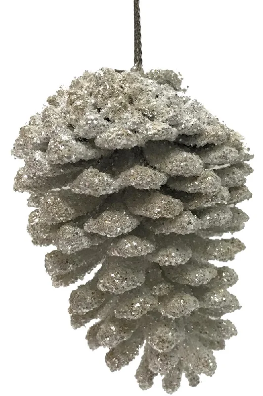 Pinecone Ornament White by Ino Schaller