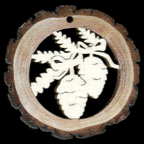 Pinecones Wood Ornament by  Wandera GmbH