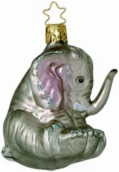 Playful Pachyderm Ornament by Inge Glas of Germany