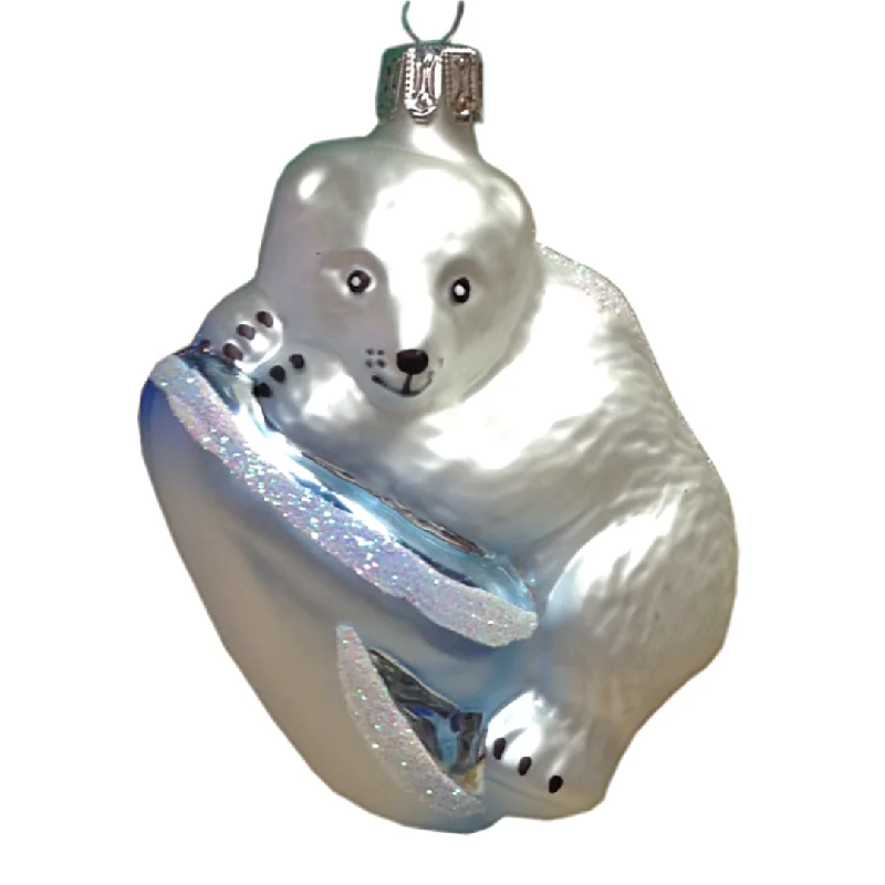 Polar Bear Ornament by Glas Bartholmes