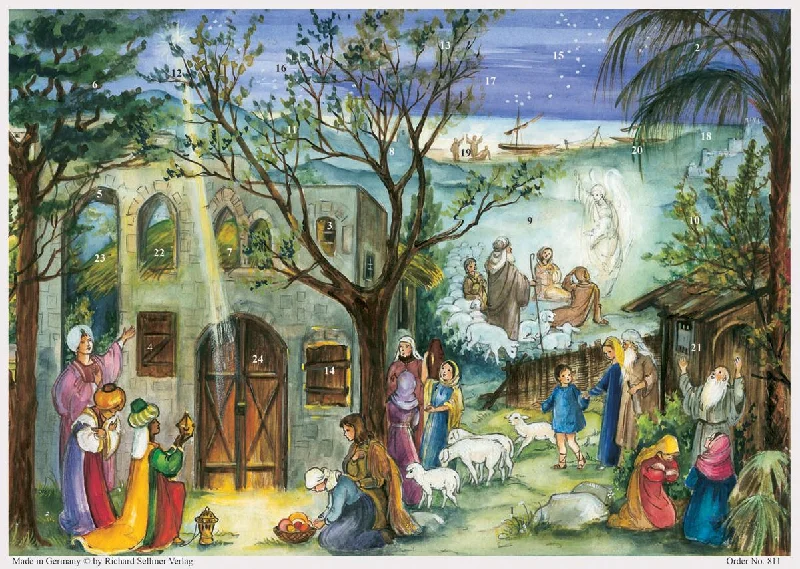 Praying Nativity Advent Calendar by Richard Sellmer Verlag