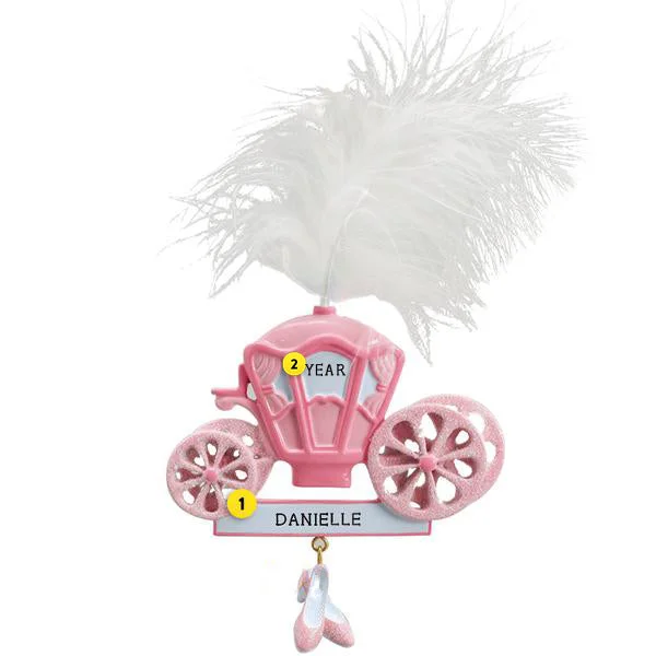 Personalized Princess Carriage Ornament