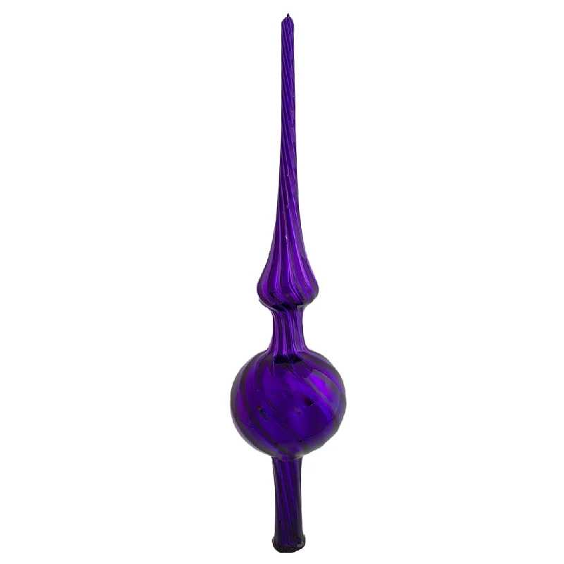 Purple Shiny Mercury Glass tree topper