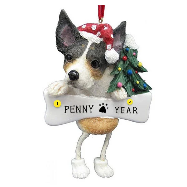 Personalized Rat Terrier Dog Ornament