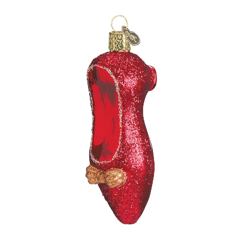 Red Slipper Ornament - Old World Christmas