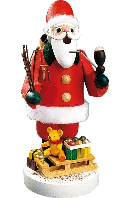 Richard Glaesser Santa With Sleigh of Toys Incense Burner Christmas Decoration