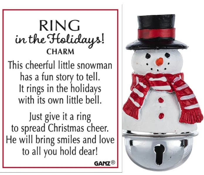 Ring in the Holidays - Snowman Charm