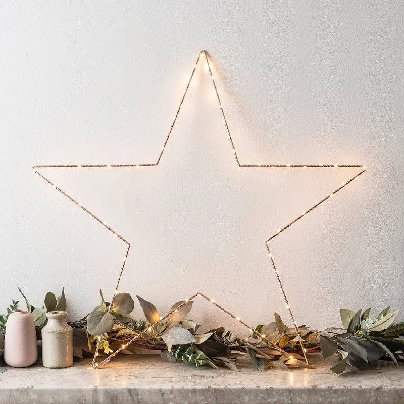 60cm Rose Gold Osby Star Window Light