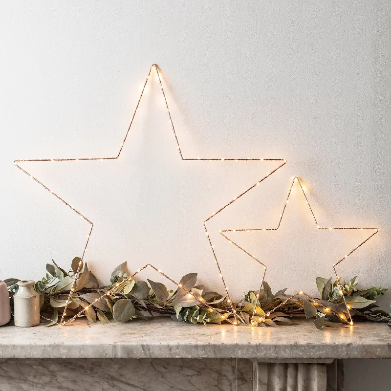 Rose Gold Osby Star Window Light Bundle