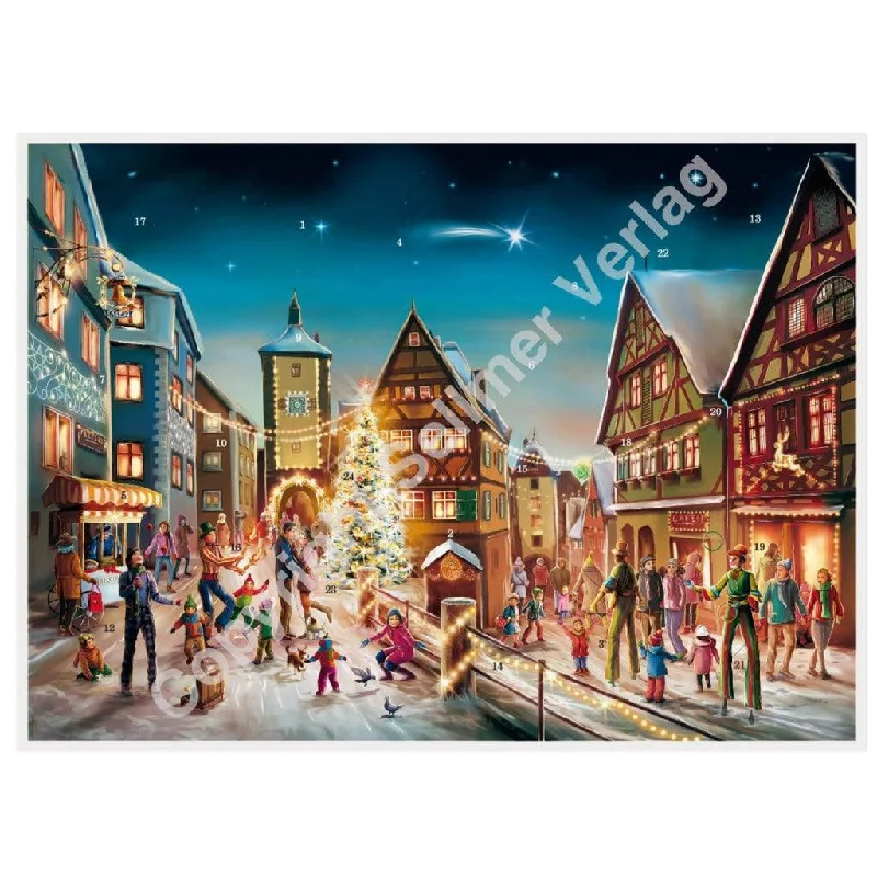 Rothenburg Advent Calendar by Richard Sellmer Verlag