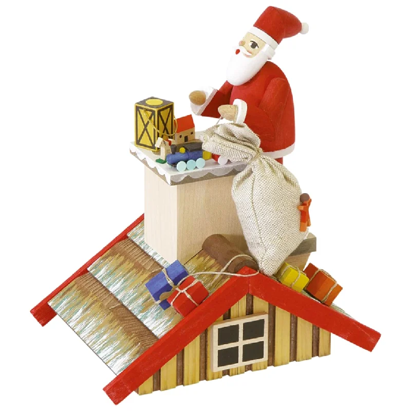 Santa Claus on Rooftop, Incense Smoker by Richard Glasser GmbH