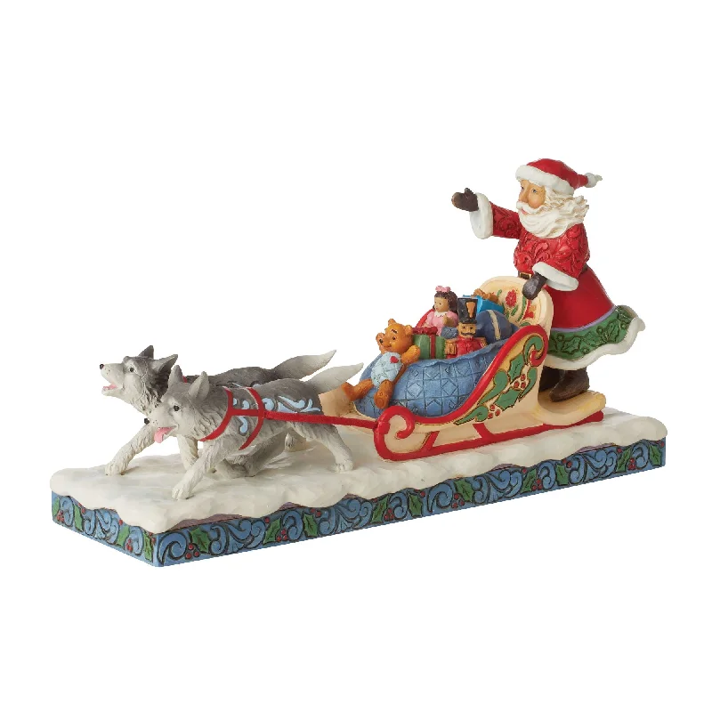 Santa Dog Sledding