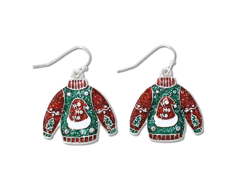 Santa Ho Ho Sweater - Earrings