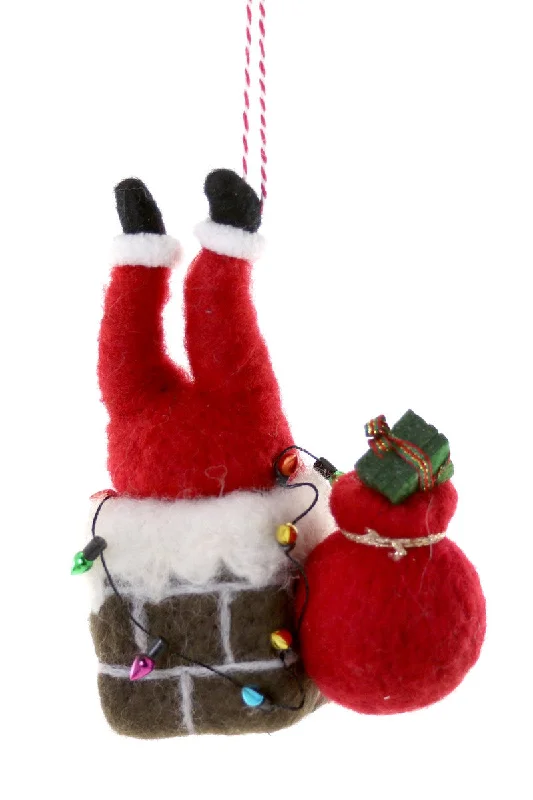 Santa is Stuck Ornament