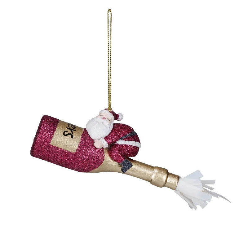 Santa's Champagne Chariot Ornament