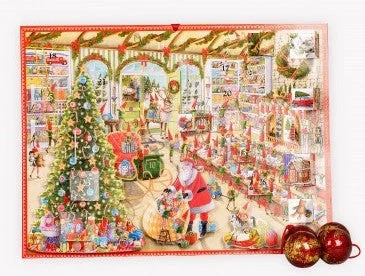 Santa's workshop advent calendar