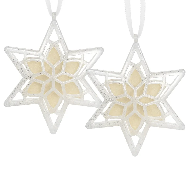 Scentsicles, Scented Star Ornament, White Winter Fir, 2-Pack