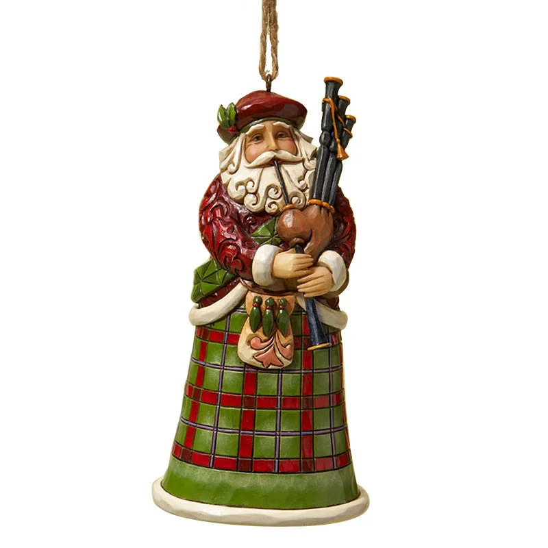 Scottish Santa Ornament - Jim Shore