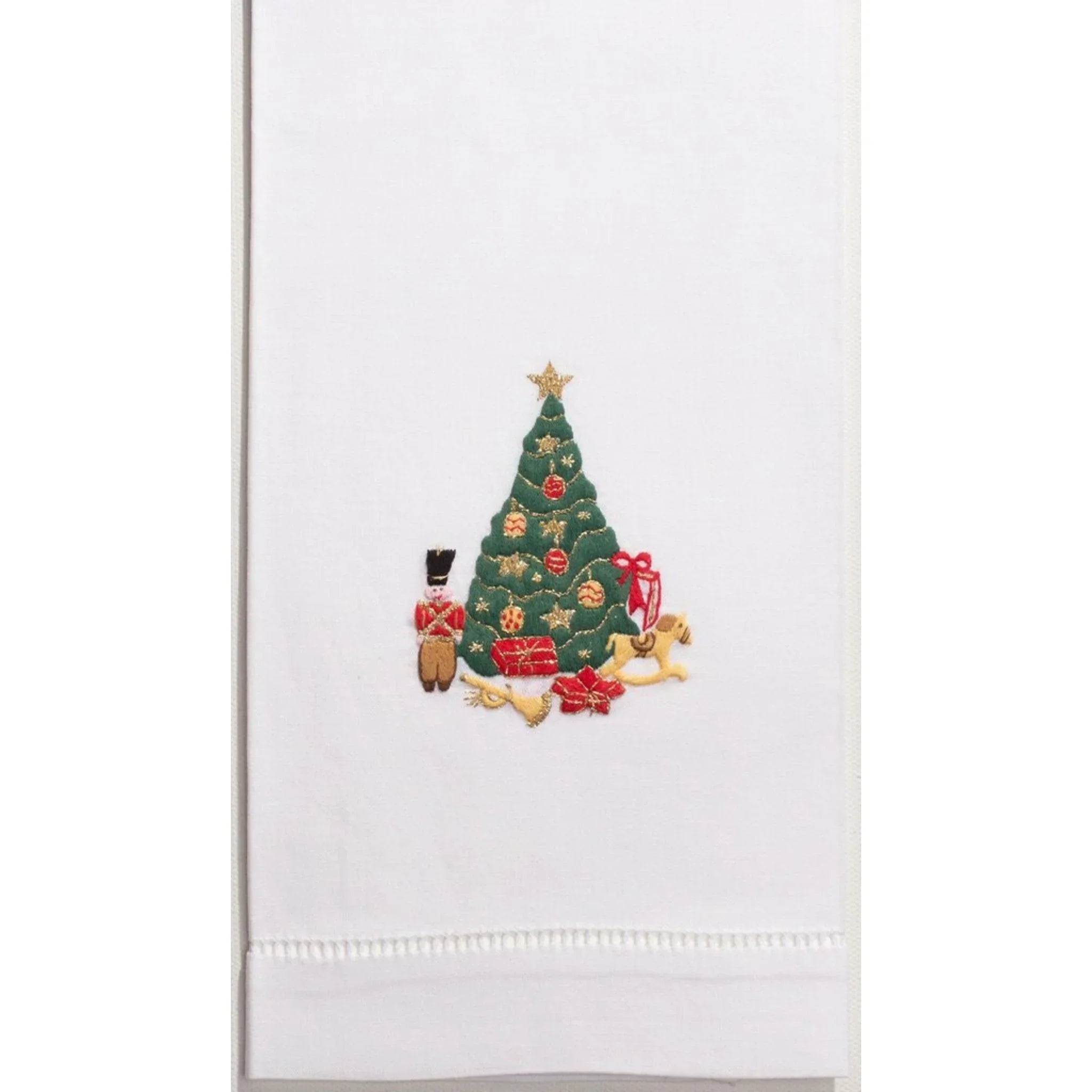 Toys Under the Christmas Tree Holiday Hand Towels