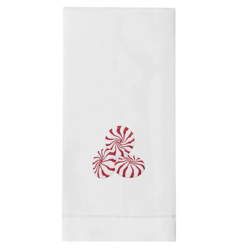 Peppermint Candy Christmas Hand Towels