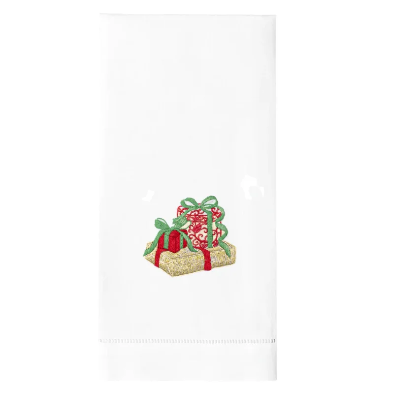 Wrapped Presents Christmas Hand Towels