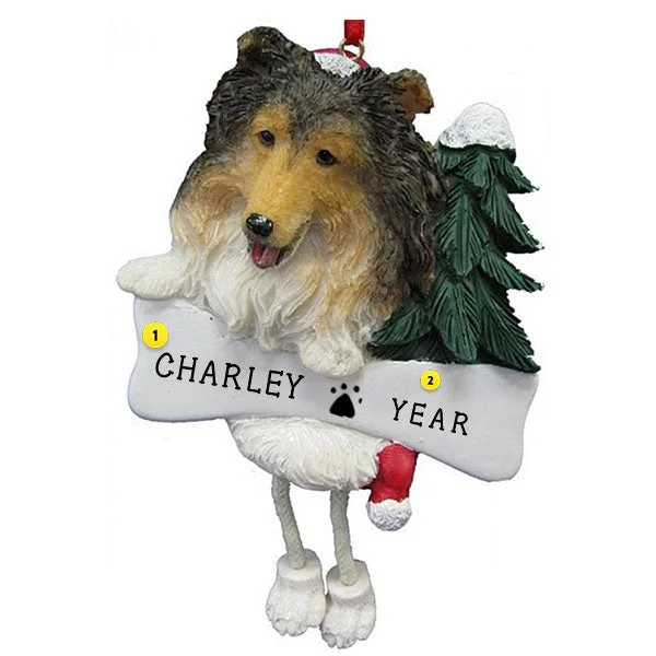 Personalized Sheltie Dog Ornament