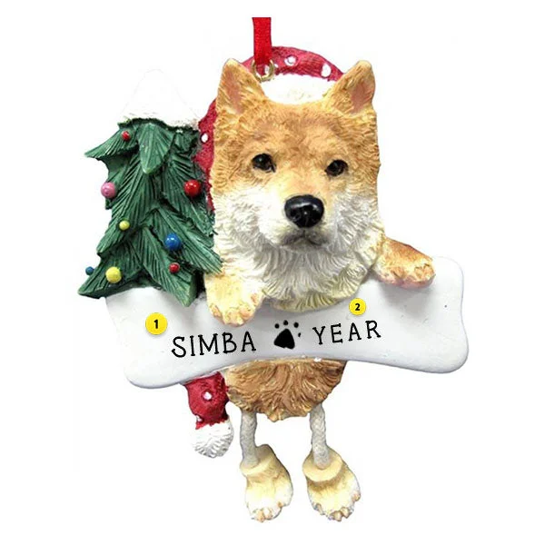 Personalized Shiba Inu Dog Ornament