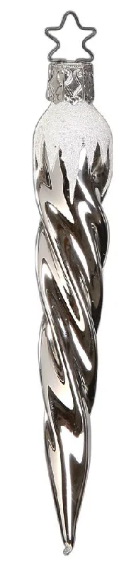 Silver Ice Ornament by Inge Glas of Germany