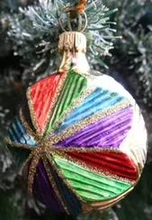 Small Colorful Star Ornament by Old German Christmas