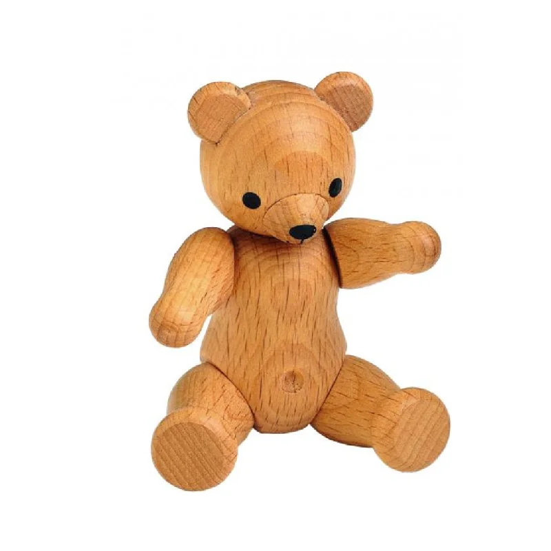 Natural Teddy Bear Figuriner, Small by KWO