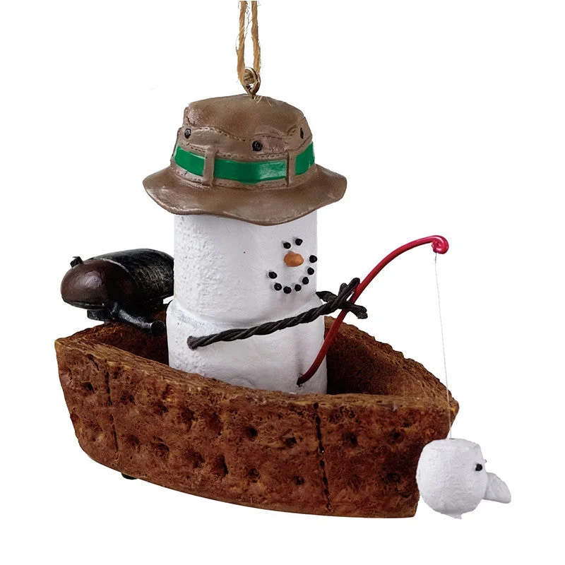 S'mores Fishing Boat Ornament