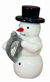 Snowman Band, Snowman playing Lyre by Erzgebirgische Holzkunst Gahlenz GmbH