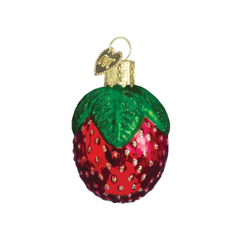 Sparkling Strawberry Ornament - Old World Christmas