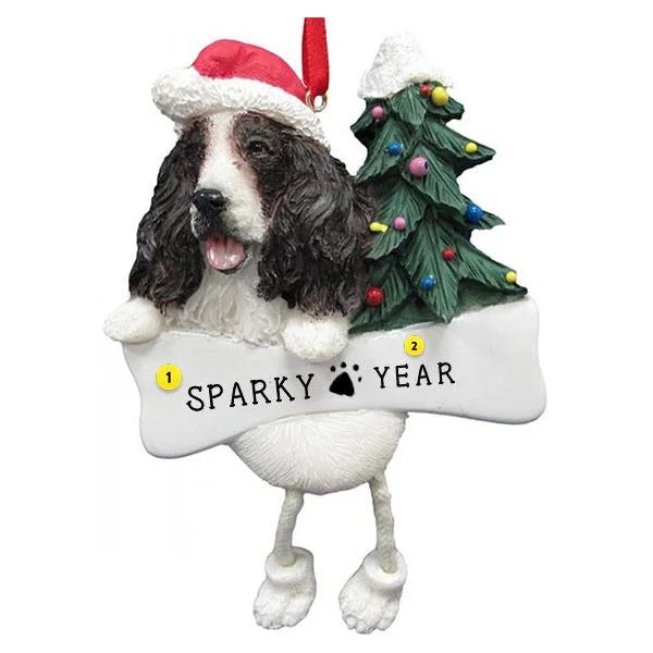 Personalized Springer Spaniel Dog Ornament