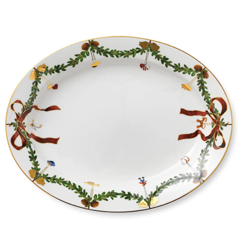 Star Fluted Christmas Dish 37CM