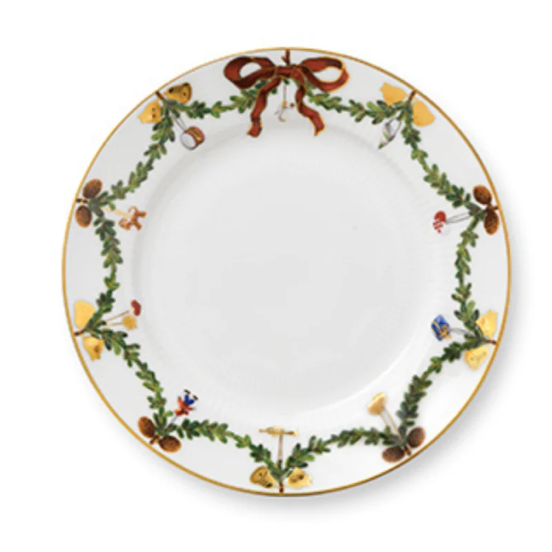 Star Fluted Christmas Plate