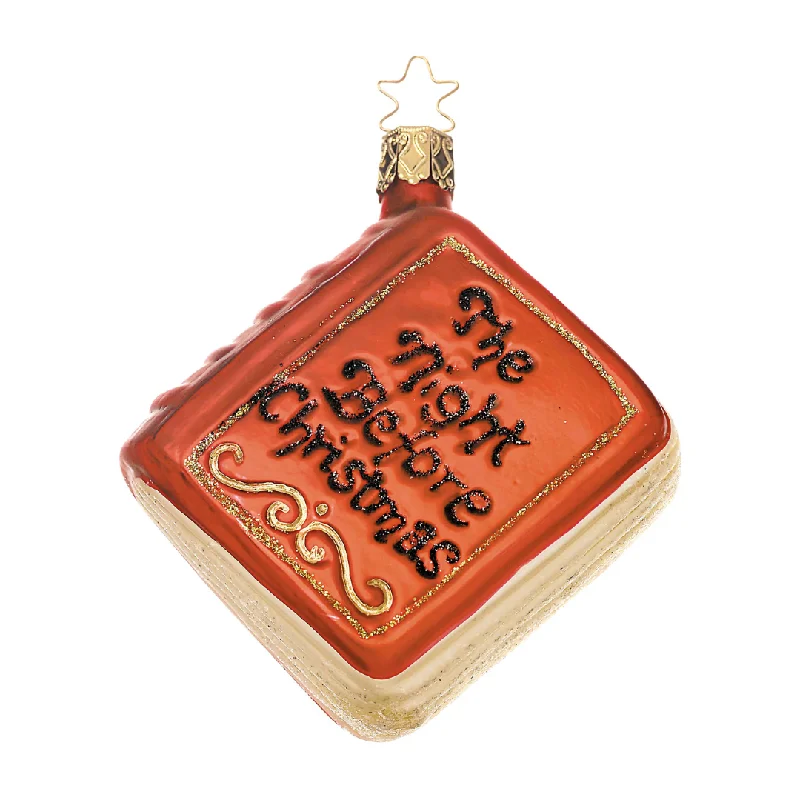 The Night Before Christmas Book Ornament by Inge Glas of Germany