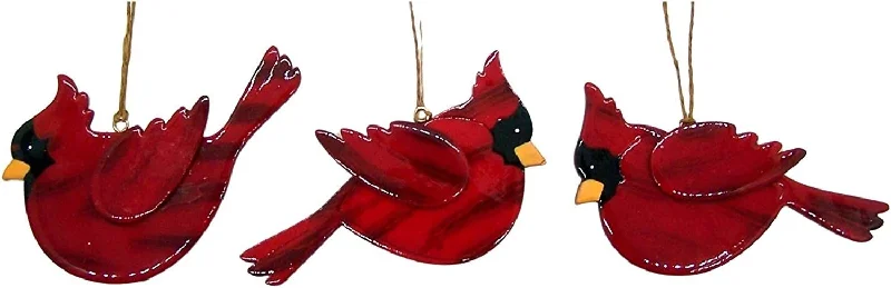 5.1" Wooden Cardinal Ornament