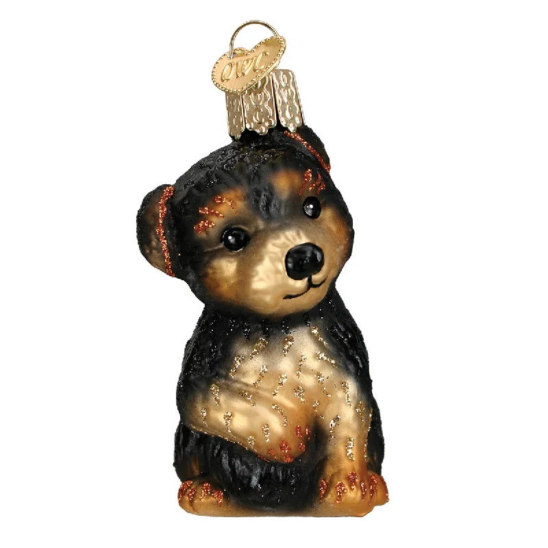 Yorkie Puppy Ornament - Old World Christmas